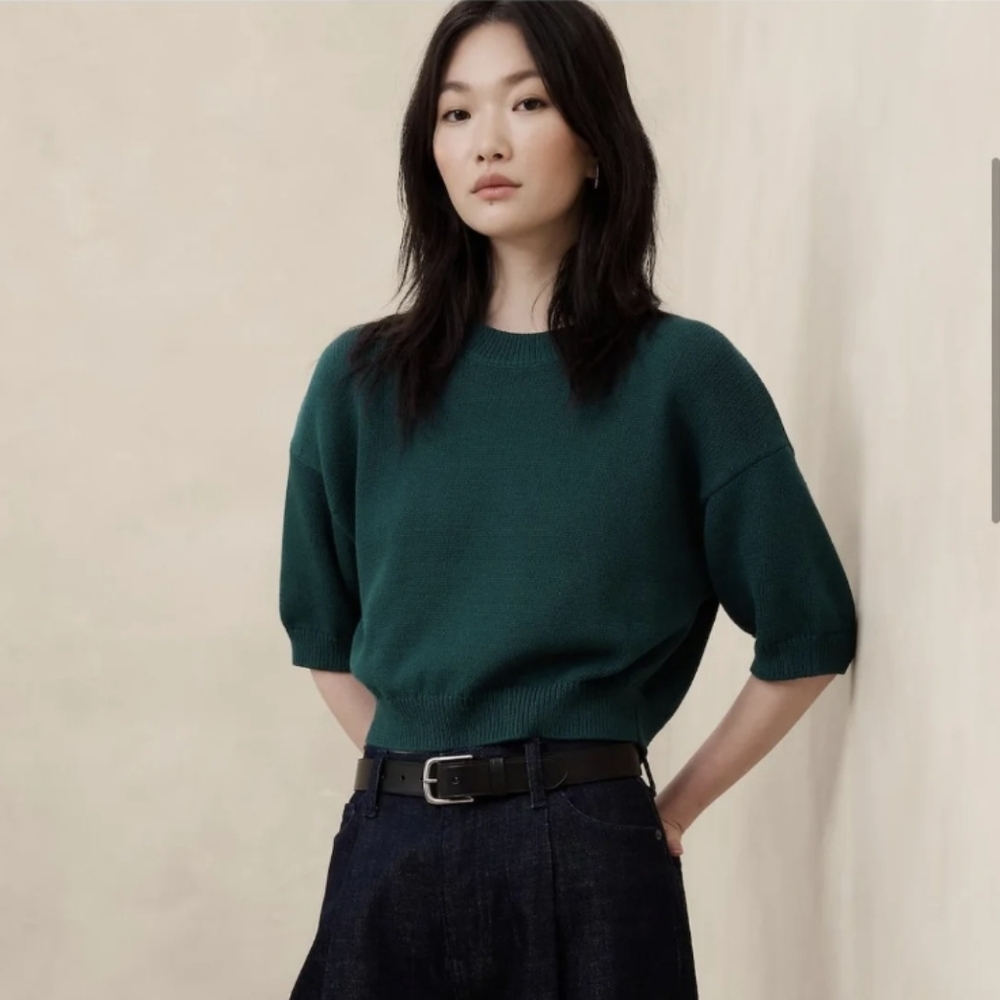Banana Republic Teal Knit Pullover